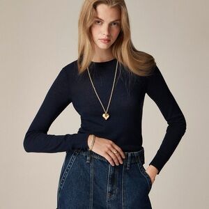 NWT J.crew Carolyn fitted crewneck sweater in merino wool